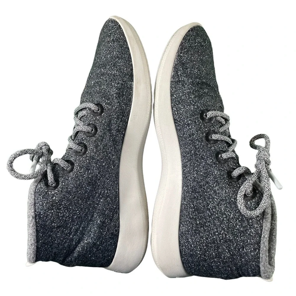 Allbirds Mizzle High Top Wool Runners Mens Size 14 Grey Charcoal